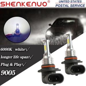 2PCs High Beam 9005/HB3/9145 LED Headlight Bulbs Kit Fog Light 6000K Super White - Imagen 1 de 7