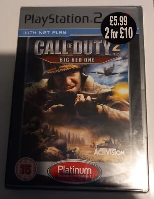 Call of duty Big red one - Ps2 Playstation 2 (platinum) - Image 1 of 3
