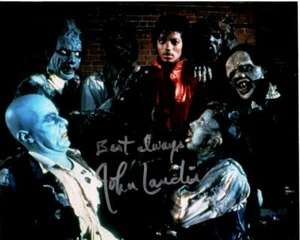 JOHN LANDIS Signed 8x10 MICHAEL JACKSON THRILLER Photo w/ Hologram COA - Picture 1 of 2