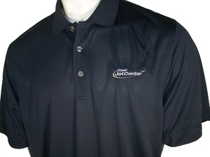 Neu Cutter & Buck XL Navy Poly Polo Shirt Stuart Jet Center Logo - Bild 1 von 7