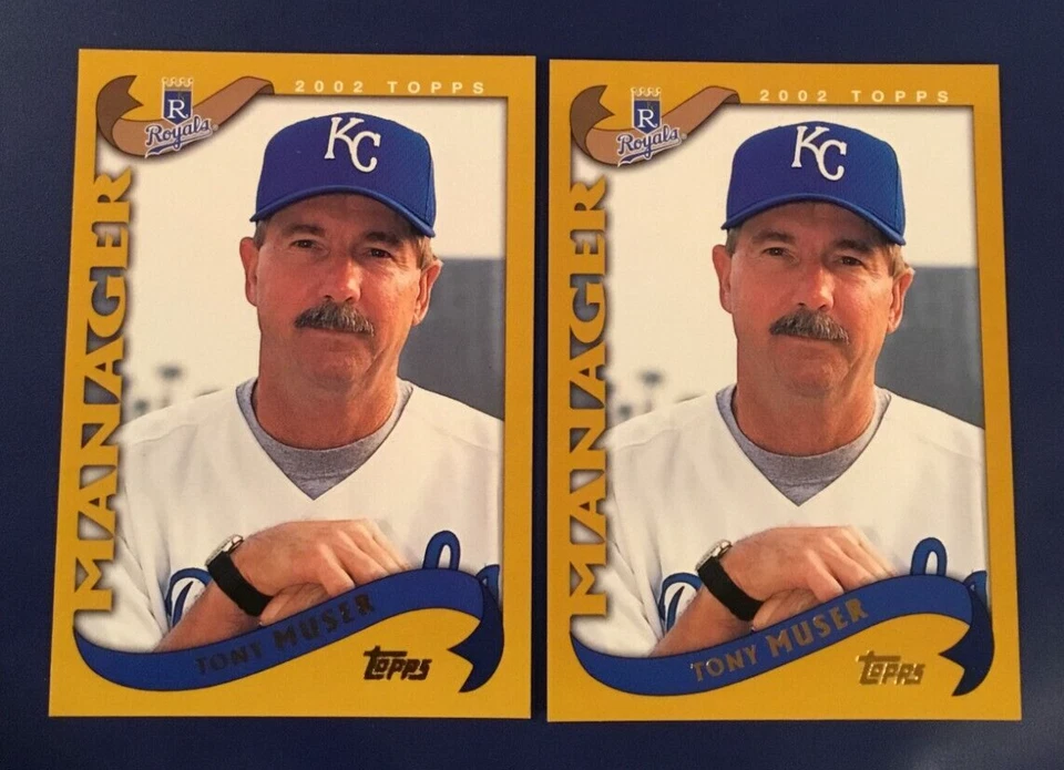 2002 Topps # 283 TONY MUSER Manager Lot 2 Kansas City Royals Hot $$ - Image 1 of 1