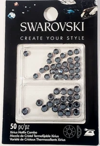 SWAROVSKI Create Your Style Xirius Hotfix Combo - DENIM BLUE - 50 pc - Picture 1 of 2