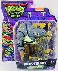FIGURA DE ACCIÓN ROCKSTEADY TMNT TORTUGAS NINJA MUTANT MAYHEM PLAYMATES 2023 NUEVA - Imagen 1 de 3