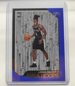 2018-19 Panini NBA Hoops #256 Lonnie Walker Spurs Rookie RC BLUE - Picture 1 of 2