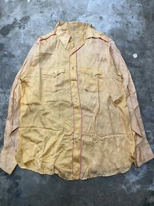 Camicia di seta western anni '40 Miller - Foto 1 di 5