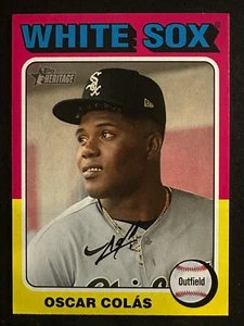 Oscar Colas 2024 Topps Heritage Baseball Mini Chicago White Sox #218 - Picture 1 of 2