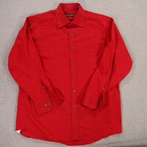 Donald J Trump Shirt Adult Large 16.5 32/33 Red Button Up Long Sleeve