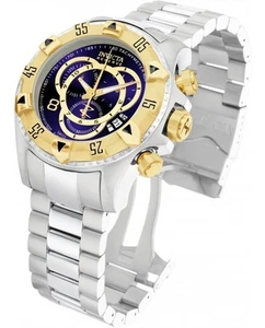 Invicta 1878 Reserve Excursion Touring Chronograph SS Blue Dial Men's Watch - Picture 1 of 7