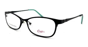NEW CANDIE'S C KIMBERLY SBLK SATIN BLACK AUTHENTIC EYEGLASS FRAMES 51-16-135 - Picture 1 of 8