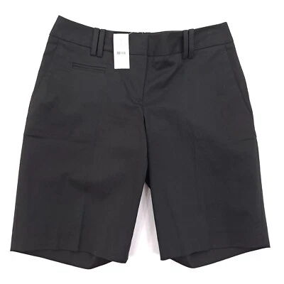 Pantalones Cortos Chinos Ann Taylor LOFT 'Julie' Para Mujer Negros Algodón Spandex Elastizados Talla 0 Foto 1 de 4