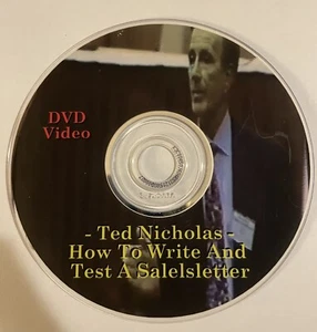 TED NICHOLAS How To Write And Test A Salesletter Training DVD (was $60) NEW! - Picture 1 of 1