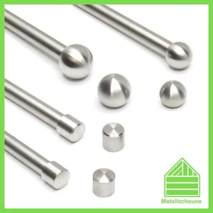 Edelstahl Endkappe Rundstab 12mm Kugel Stab Kappe Abdeckung Zierteil - Bild 1 von 9