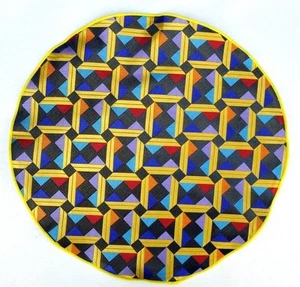 Lord R Colton Masterworks Pocket Round Taormina Bark Geo Silk - $75 Retail New - Picture 1 of 2