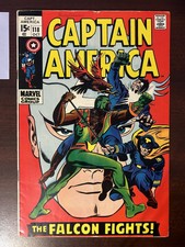 Captain America #118 Marvel Comics 1969 2nd Appearance of The Falcon