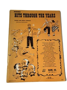Sheet Music Booklet 87 Page Harms Hits Through The Years. Guitar Chords Symbols - Imagen 1 de 5