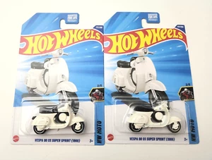 Hot Wheels Vespa 90 SS Super Sprint 1966 White #177 177/250 - 2025 HW Moto -2pc - Picture 1 of 2