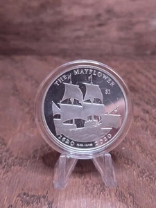 Islas Vírgenes Británicas 2020 1 oz plata .999 Mayflower - Imagen 1 de 2
