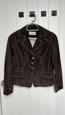 Alberto Bini Firenze Genuine Leather Jacket. Size 6 (Eu 36) - Image 1 of 4