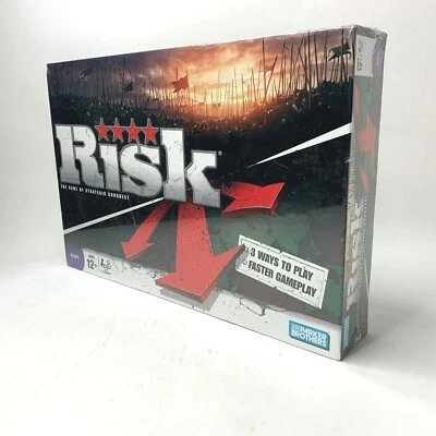 RISK HASBRO PARKER BROTHERS RISK BOARD GAME 2008 New Sealed - Image 1 of 3
