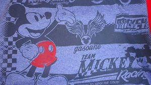 XS Mickey Mouse Speed Shop Blue Disney Tee Shirt NWT Free Shipping. - Picture 1 of 3