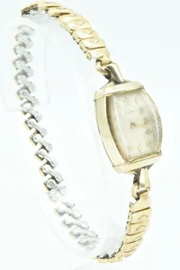 Orologio Donna Vintage Oro 10K Riempito Elgin 541 15J **Necessita di Staff Equilibrio** - Foto 1 di 6