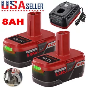 19.2 Volt 8.0Ah For Craftsman C3 DieHard Lithium XCP Battery/Charger 11375 11376 - Picture 1 of 14