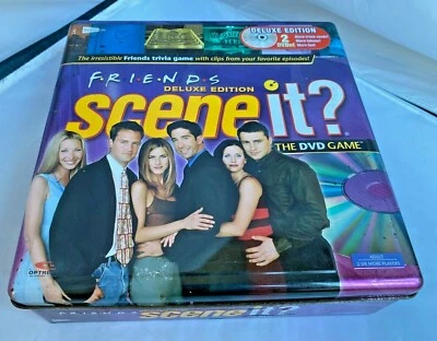FRIENDS SCENE IT? Deluxe Edition 2 DVD Game Metal Tin Never Used Sealed pieces - Image 1 of 4
