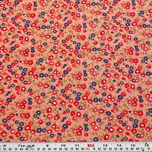 Early Bird by Bonnie & Camille for Moda Florals Pink Cotton Remnant 19" x 44" - Picture 1 of 2