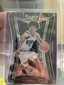 2024 Purple Cracked Ice Mezzanine Jaylen Wells (RC) - Bild 1 von 2