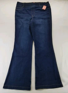 NWT SPANX FLARE EveryWear Pull-on Jeans #20327R Size 2X Midnight Shade - Picture 1 of 10