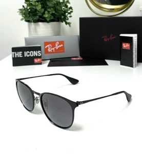 Auténticas gafas de sol Ray-Ban Round RB 3539 de metal negro delgadas polarizadas degradadas - Imagen 1 de 13