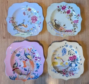 Home Accents Plates Spode Kimono Bird Wildlife Pattern Set of 4 Vintage *READ - Picture 1 of 17