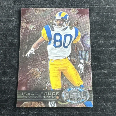 1997 SkyBox Metal Universe #110 Isaac Bruce St. Louis Rams HOF - Image 1 of 2