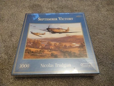 Gibsons 1000 Jigsaw September Victory WW11 Nicolas Trudgian Painting NEW SEALED - Image 1 of 4