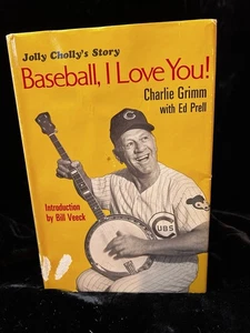 Book Baseball I Love You! Jolly Cholly's AnimationCharlie Grimm 1st Ed 1968 CUBS - Imagen 1 de 8