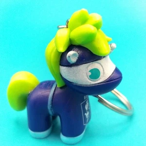 American Heart Association Echo Pony Happy Hearts Keychain Blue Hero - Picture 1 of 6