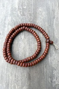 Flat Beads Cut Design Bodhi Seed Meditation Prayer Mala 12mm - Buddha Chitta - Picture 1 of 6