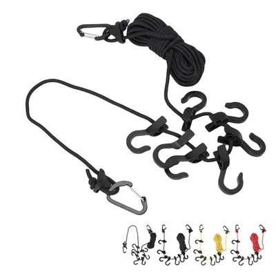 Stendibiancheria da Viaggio Antivento Stendibiancheria da Esterno Asciugabiancheria 16 4 Piedi Lunghezza - Immagine 1 di 4