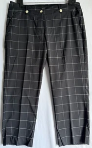 Nike Golf Dri-Fit Hose Damengröße 8 schwarz kariert Stretch Performance Taschen - Bild 1 von 15