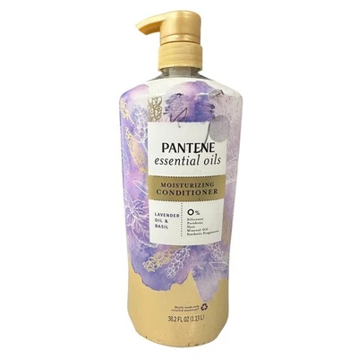 Pantene Essential Oils Lavender Basil Moisturizing Conditioner 38.2oz New - Image 1 of 3