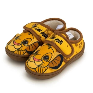 Disney The Lion King Simba Slippers 3D Ears, Anti Slip & Strap Kid Sizes UK 6-12 - Picture 1 of 6