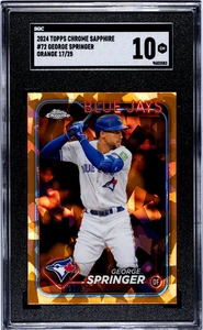 2024 Topps Cromo Zafiro George Springer #72 Naranja SGC 10 - Imagen 1 de 2