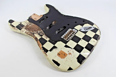 MJT Official Custom Vintage Aged Nitro Guitar Body Mark Jenny VTS Checkerboard - Image 1 of 4