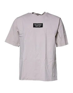 Dolce & Gabbana Beige Dg Logo Rundhals Kurzärmelig Herren T-Shirt Authentisch - Bild 1 von 5