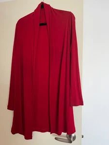 Smitten Merino drape cardigan size 14 chilli red - Picture 1 of 3