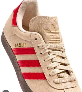Adidas Men's Gazelle Originals Sand Strata Scarlet New Sz 11.5 - Picture 1 of 6