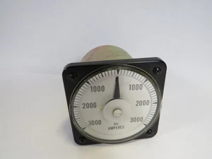 Yokogawa 103122ABUA Analog Panel Meter 3000-0-3000DC Amperes USED - Picture 1 of 2