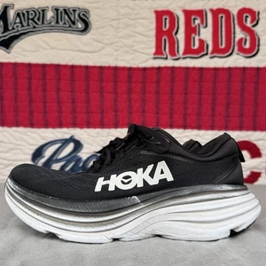 Größe 8b – Hoka One One Bondi 8 schwarz-weiße Damenschuhe - Bild 1 von 13