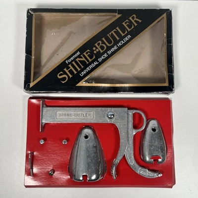 Shine-Butler Soporte para Zapatos Camilla Ajustable Metal con Caja - SIN Montaje en Pared Foto 1 de 4