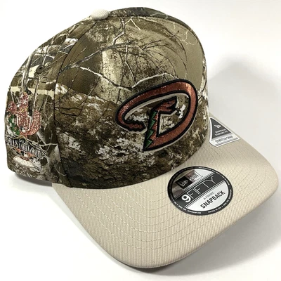 New Era AZ Diamondbacks Exclusive REAL TREE CAMO 9FIFTY A-Frame Snapback Hat Cap - Image 1 of 4